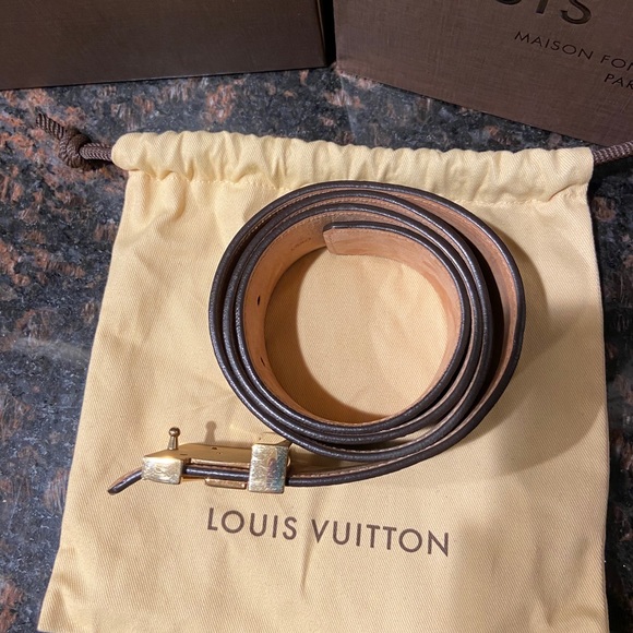 Men’s Louis Vuitton LV Initials Monogram Belt 36 - Picture 2 of 14